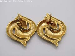 Metropolitan Museum of Art Gold Plated Entwined Dolphin Stud Earrings