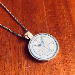 The Greater Key of Solomon: The Fourth Pentacle of Jupiter Talisman Necklace