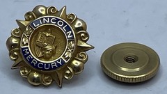 Vintage 1950’s LG Balfour 1/10 10K GF LINCOLN-MERCURY Lapel Pin Screw Back & Box
