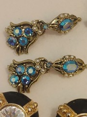 Vintage Earring Jewelry Lot Signed Unsigned Lots Of Rhinestones