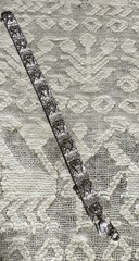 Antique Art Deco 3/20/17 Sterling Silver Diamonbar Bracelet 7 Inches