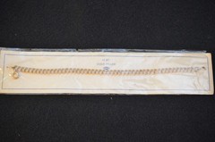 Vintage 12K Gold Filled Double Curb Link Bracelet 7in NOS on Card Unbranded