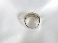 Victoria Wieck Sterling Silver 925 Channel Set Yellow CZ Ring Size 8