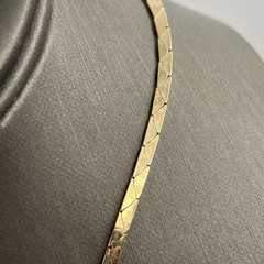 Vintage Panetta 80s Dainty Rhinestone Necklace Gold Tone 15.5″