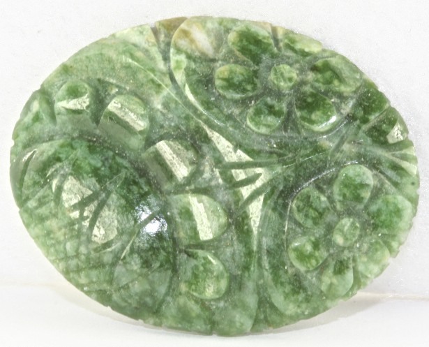 GOOD QUALITY VINTAGE CARVED JADE PIECE LOOSE STONE GEMSTONE BRACELET NECKLACE