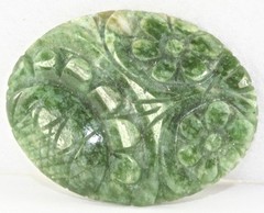GOOD QUALITY VINTAGE CARVED JADE PIECE LOOSE STONE GEMSTONE BRACELET NECKLACE