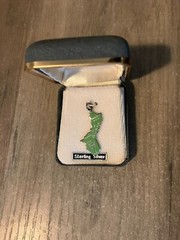 Vintage Sterling Silver Pendant Andersen AFB Guam, 605th MASS Military