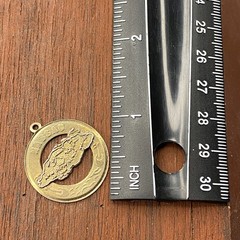 Vintage 925 Sterling Silver “Nassau” Bahamas Round Pendant Bracelet Charm