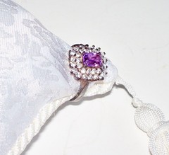 NEW Women’s Sterling Silver Emerald Cut Amethyst & CZ Ring Size 8 – S7