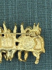 I Am Edgar Berebi My All In A Row Angel child Vintage Brooch pin jewelry 24kplat
