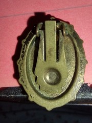 1930’s Brass Etruscan Revival Locket on Book Chain Very Ornate w/earrings