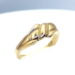 Vintage Luxury RING Silver 925 with Gilding -size: 9US (19mm) | Ukraine | #95