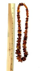 Vintage Natural Baltic Amber Graduated Nugget Necklace Hidden Clasp 76.1 GRAMS