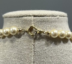 Vintage Japan Faux Pearl Lilac Necklace 28″ Long