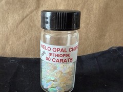 50 Carat Lot Natural Ethiopian Welo Opal Chips – Vibrant Multicolor Fire Play –