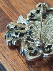Vintage Sarah Coventry Contessa Brooch Faux Opal and Rhinestones Pretty