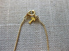 Lot 4 Necklaces Curved Links, Attached Pendant, Chains w/ Tiny Beads, 2 TRIFARI
