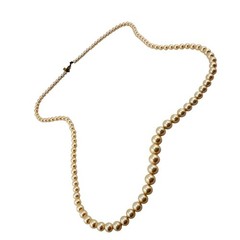 Vintage Marvella 1950s 1960s Cream Faux Pearls Graduated Beads 23″ Necklace