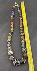 Beautiful Vintage Multicolour Beautiful African Glass Beads Necklace
