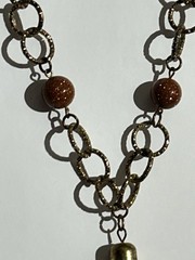 1960’s Boho Chic style Red Jasper Necklace & Earrings Retro Vintage