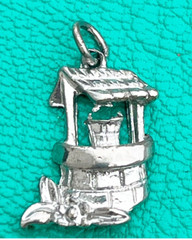 Wishing Well Sterling Silver? Charm Valentines Anniversary Wedding Vintage