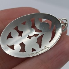 Pendant TEKA silver 835 Flowers Art Nouveau T.Klotz Germany 1960-70s vintage