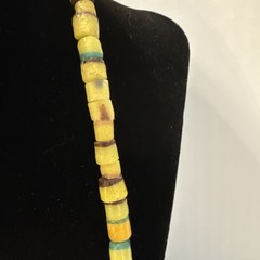 African Trade Beads Vintage Sand Cast Glass Handmade Authentic Necklace Collect