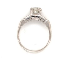 Art Deco .85ct Diamond Platinum Ring GIA I VVS1 Original 1930’s-1940’s