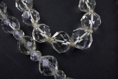 10 Vintage Wearable Faceted Rock Crystal & AB Jewelry Mix Lot Necklace Bracelet