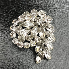 Vintage La Roco Art Deco Clear Crystal Rhinestone Bracelet Earrings Bracelet Set