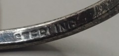 925 Sterling Silver Sarah Coventry Vtg. Lavender CZ Ring Size 6-8.25 Adjustable