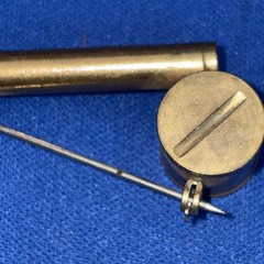 Vintage Brass Atomizer Lapel Brooch Pin Bug Spray Liz Taylor Promo 1950’S Movie