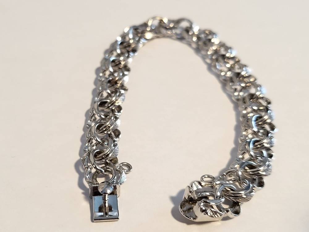 Vintage Sterling Silver, 0.925, Bracelet, 8″ long