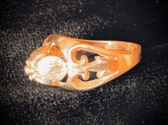 Original Vintage Gold Ring 14K (583) Made in Former USSR Weight 5.13g Sz 16.5mm