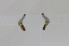 Alpaca Screwback Earrings, Vintage, Marked, 8gr