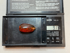 NATURAL OLD ANTIQUE COGNAC BALTIC AMBER PENDANT 9,1 gr