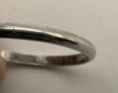 Vintage Sterling Silver 2mm Stacking Bands Rings Size 9.25