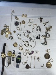 Lot Of Mix Vintage JEWERLY , Minnie Mouse Watch. 1.25 Lbs, # 1772