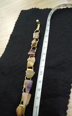1950s Natural Stone Bracelet Vintage 20cm Old Jewelry Rare