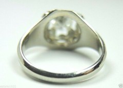 Antique Art Deco Engagement Belais 18K White Gold EGL USA Ring Size 4.25
