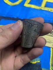 RRL Western Metal Scarf Slide CLIP Vintage Silver Tone Bandana Ring Cowboy