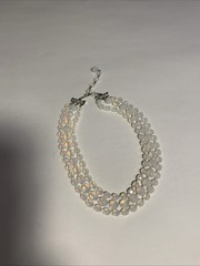 Vintage Signed Hattie Carnegie AB Crystal Triple Strand Choker Necklace 1960’s