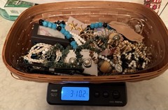 Over 3lbs Of Grandma’s Vintage Costume Jewelry Lot Old & New Basket Included!