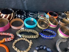 huge lot 100+ bracelets jewelry estate mixed brand bracelet collection