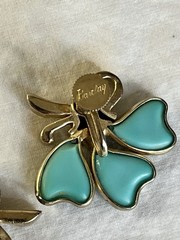 Vintage Barclay Thermoset Turquoise Earrings Screw Back Signed