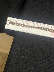 Vintage Copper Curb Link Chain Necklace 19” Fold Over Clasp