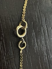 Vintage 12K Gold Filled Twisted Prince of Wales Chain Necklace 16.5″ 1mm 1.1g