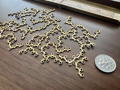 36 Vintage Gold Tone Connector Chandelier Findings 12x20mm Jewelry Making￼ lot