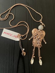Betsey Johnson Bronze Angel Pendant Rare – DP3