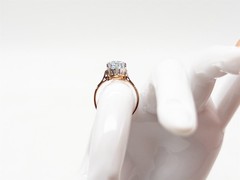 Antique 1920s $2400 Natural Aquamarine 18k Yellow Gold Platinum Filigree RIng 4g